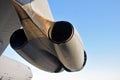 Giant jet engines Royalty Free Stock Photo