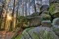 Giant Jura Stones in Black Forest Germany Royalty Free Stock Photo