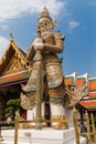 Giant Keeper in Bangkok Grand Palace, Wat Phra Kaeo Thailand Royalty Free Stock Photo