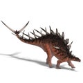 Giant kentrosaurus dinosaur Royalty Free Stock Photo