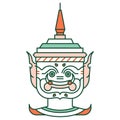 Giant Khon Thailand LineColor illustration