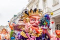 Giant King of Carnival Float Ahead of the Annual Traditional Street Parade in Patra City, Greece