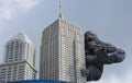 Giant King Kong on Empire State Building Royalty Free Stock Photo