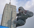 Giant King Kong on Empire State Building Royalty Free Stock Photo