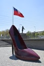Giant Lady's High Shoe display