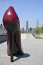Giant Lady's High Shoe display
