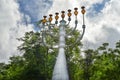 Giant lampstand tower in north minahasa Royalty Free Stock Photo