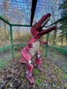 Giant Lego Dinosaur sculpture at The Land of the Giants, Clare Lake, Claremorris Royalty Free Stock Photo