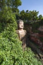 Leshan Buddha near Chengdu, China Royalty Free Stock Photo