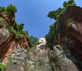 Leshan Buddha near Chengdu, China Royalty Free Stock Photo