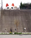 Giant Lucky Cat in Tokoname Japan Royalty Free Stock Photo