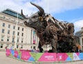 Mechanical bull in Centenary square, Birmingham