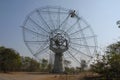 Giant Meter-wave Radio Telescope, GMRT, India. Royalty Free Stock Photo
