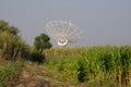 Giant Meter-wave Radio Telescope, GMRT, India. Royalty Free Stock Photo