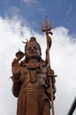 The giant 33-meters Lord Shiva statue at Ganga Talao Royalty Free Stock Photo