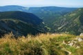 Giant mountains summer scenery, Snezka hill, Czech republic. Royalty Free Stock Photo