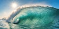 Giant ocean surf wave