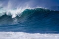 Giant Ocean wave in Hawaii Royalty Free Stock Photo