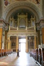 Giant organ in old Church Royalty Free Stock Photo