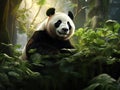 Giant Panda in the Forest Royalty Free Stock Photo