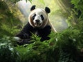 Giant Panda in the Forest Royalty Free Stock Photo