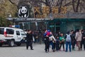 Giant Panda house in Beijing zoo Royalty Free Stock Photo