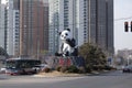 Giant Panda statue on Jingmi Road in Beijing