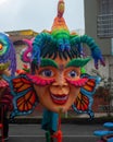Giant papier mask carnival floats in Pasto, Colombia
