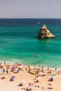 Giant Pink Flamingo Inflatable at D. Ana Beach, Lagos, Portugal