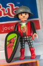 Giant playmobil figurine in a toys store