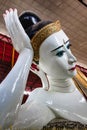 The giant reclining Buddha at Chaukhtatgyi Buddha Temple in Yangon, Myanmar