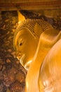 The giant Reclining Buddha in Thailand