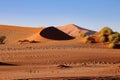 giant red sand dunes in Sossusvlei Namib Desert - Namib-Naukluft National Park, Namibia, Africa Royalty Free Stock Photo