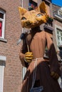 Giant Reinaert the fox from Belgium making his appearance in Maastricht Royalty Free Stock Photo