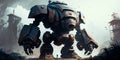 Giant robot that destroys cities and rules humanity to a level below Generative AI