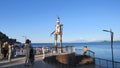 Giant robot figure on the beach at Puerto Varas