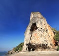 Giant rock near Khao Phing Kan island, Phuket - Thailand Royalty Free Stock Photo