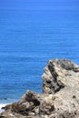 Giant rockfall in the calm sea