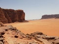 these giant rocks are located in the jordan, and give a special natural beauty