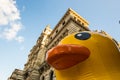 Giant rubber duck in Bilbao