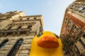 Giant rubber duck in Bilbao