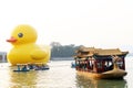 Giant Rubber Duck Debuts in Beijing