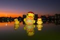 Giant rubber duck, Udonthani, Thailand