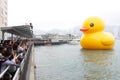 Giant Rubber Duck Visits Hong Kong