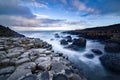 The Giant`s Causeway in the morning. Royalty Free Stock Photo