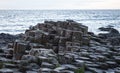 Giant`s Causeway before sunset in Northern Ireland Royalty Free Stock Photo