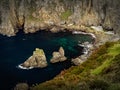 The Giant`s Table and Chair at the foot of the cliffs of Slieve League, County Donegal, Ireland