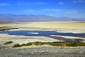 Giant Salt Flat at the Badwater Depression, Death Valley National Park, Inyo County, California, USA Royalty Free Stock Photo