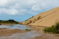 Giant sand dunes at Te Paki on the 90 Mile beach