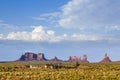 Giant sandstone formation in the Monument valley